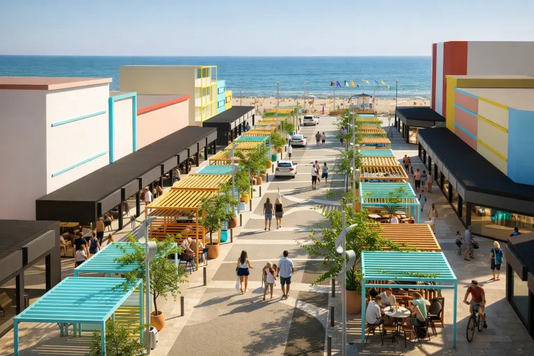 Aménagement du Boulevard de la Méditerranée à Narbonne Plage